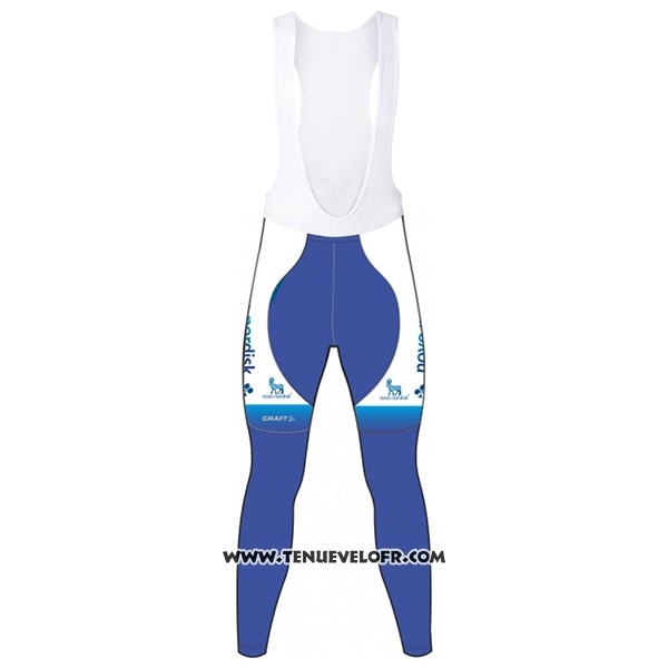 2017 Maillot Ciclismo Novo Nordisk Blanc Manches Longues et Cuissard
